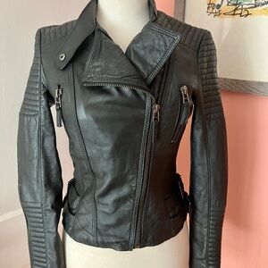 Zara Black Lambskin Jacket